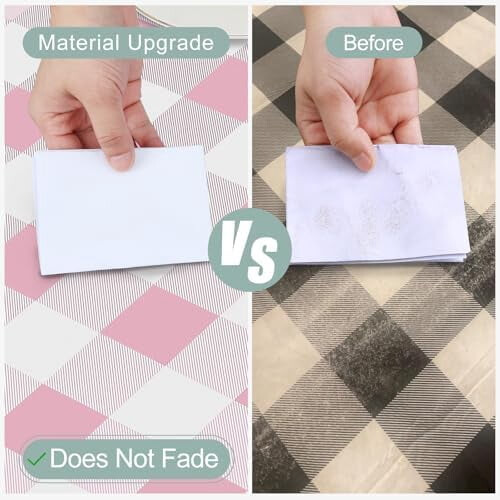 Square Waterproof Vinyl Tablecloth with Flannel Back 54x54 2
