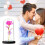 Cúpula de vidro Rosa Eterna com luzes LED – Rosa 5