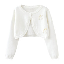 Fesfesfes Leuke truien voor meisjes van 10-12 jaar, comfortabele, effen gebreide truien met lange mouwen en knoopsluiting, leuk vest voor de lente en