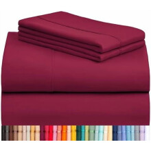 3-teiliges Bettwäscheset für Einzelbetten, knitterfreie, kühlende Spannbettlaken mit tiefen Taschen, geeignet für Einzelbetten – seidig weich,