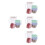 4Sets Plastik Pitcher Set Mit Deckel Und 4 Buntfarbenen Trinkbechern 8