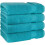 Ensemble de 6 serviettes de bain en coton turc, 600 g/m² 3