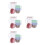 4Sets Plastik Pitcher Set Mit Deckel Und 4 Buntfarbenen Trinkbechern 6