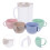 4Sets Plastik Pitcher Set Mit Deckel Und 4 Buntfarbenen Trinkbechern 11