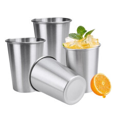 Bicchieri da pinta in acciaio inox da 240 ml (confezione da 4)