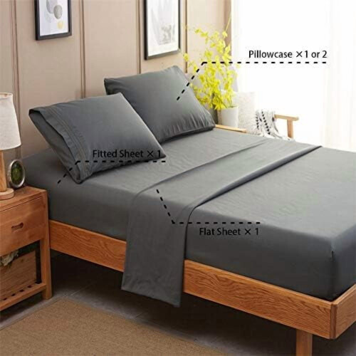 Microvezel beddengoedset, queensize, 4-delig 1