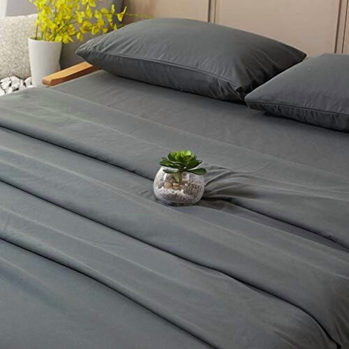 Microfiber Bed Sheet Set Queen Size 4-Piece Deep Pocket 2