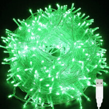 Soilse Teaghrán Twinkle Nollag, Soilse Sí Crann Nollag USB le 2 Mhód le haghaidh Seomra Leapa Laistigh Lasmuigh Cóisir Bainise Paitió