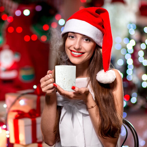 Ensemble de 4 verres à pois de Noël 2
