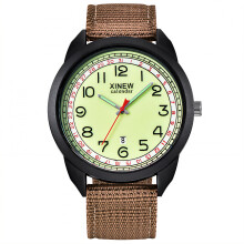 DESIGNICE Waterproof Watch,Strap Wrist Watch,Appearance Watches for Women,Curry Belt Fluorescent Side