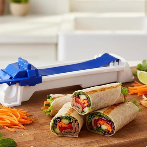Spring Roll Maker for Home Kitchen, MultiFunctional Sushi and Lumpia Roller, Quick Roll Tool 1pcs 2