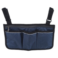 Bolsa lateral para cadeira de camping, bolsa para guardar o apoio de braço da cadeira de rodas, bolsa lateral para cadeira de rodas com faixa