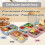 4-Pack 3-Compartment Wheat Straw Bento Boxes 4