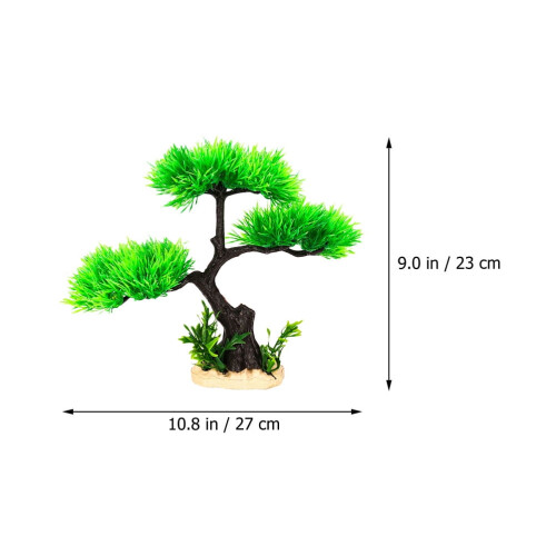 Ornament de acvariu din plastic, pin, 1 buc. 1