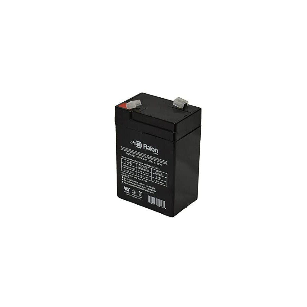 6V 4.5Ah Agm Battery With T1 Terminals, Exact Fit Replacement For Csb Gp640, Maintenance 9771547171966