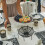 Ιστός αράχνης Halloween 12,56'' Κεραμικό μπολ σερβιρίσματος από μαύρο καραμέλα, για 6
