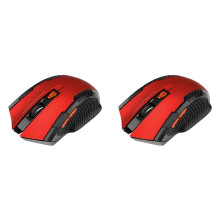 ACDANC 2pcs 2.4Ghz Wireless Mouse 1600DPI Home Office Computer Game Optical Gaming Cordless Mice