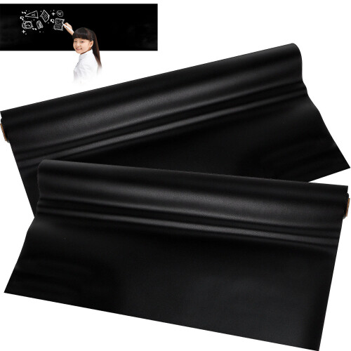 2Pièces Déco Noir Adhésif PVC Pour Bureau École Maison