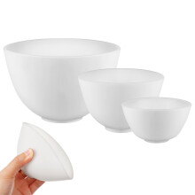 15Pièces Bols Silicone Blancs Souples Mélange Masques Et Beauté