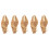 5Pièces Extensions Bouclés Longues Pince Claw Khaki 11