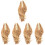 5Pièces Extensions Bouclés Longues Pince Claw Khaki 7