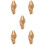 5Pièces Extensions Bouclés Longues Pince Claw Khaki 10