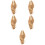 5Pièces Extensions Bouclés Longues Pince Claw Khaki 9