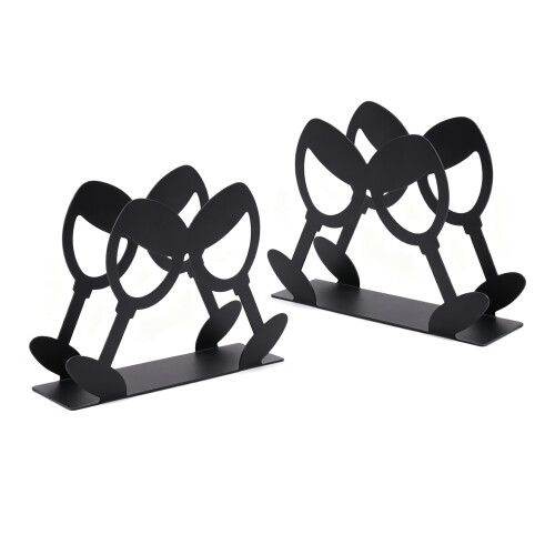 2Pcs Suporte Ferro Preto Vertical Para Guardanapos Decoração