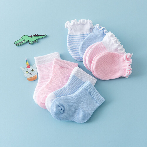 4Paires Et Bébé Rose Élastiques 2