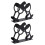 2Pcs Suporte Ferro Preto Vertical Para Guardanapos Decoração 10