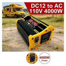4000W/8000W Pure Sine Wave Inverter 12V/24V to 110V/220V Portable Solar Car Power Converter,Reliable Quality