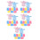 50Pièces Poncho Jetable Transparent Coloré Et 4