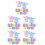 50Pièces Poncho Jetable Transparent Coloré Et 9