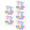 50Pièces Poncho Jetable Transparent Coloré Et 7