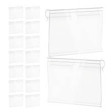 50Pièces Supports D'étiquettes PVC Clipsables Pour Commerces