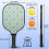 Σετ κουπιών Pickleball από fiberglass με λουλούδια και 2 μπάλες και τσάντα – Συμβατό με 3