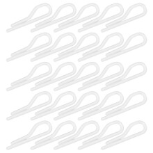 200Pièces Clips Fixation Chemise Multifonctionnels Blancs En