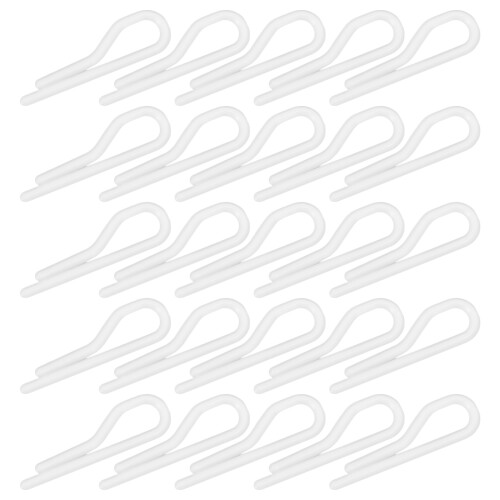 200Pièces Clips Fixation Chemise Multifonctionnels Blancs En