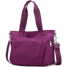 Bolsa feminina de nylon resistente à água, multifuncional, para ombro ou mão, leve e ideal para viagens.