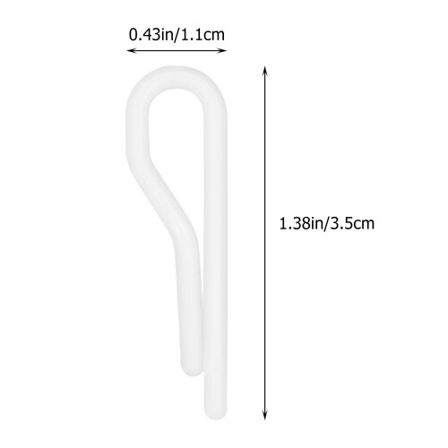 200Pièces Clips Fixation Chemise Multifonctionnels Blancs En 2