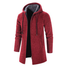 Trench-coats pour hommes, veste mi-longue à capuche, coupe-vent, uni, Solor2025, anoraks décontractés rouges