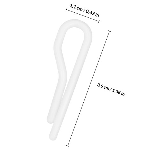 200Pièces Clips Fixation Chemise Multifonctionnels Blancs En 1