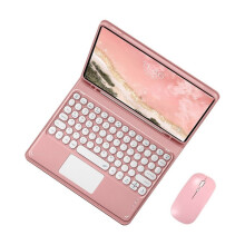 Étui clavier et souris rétro tactile compatible avec l'iPad Pro 11 (2021) - Protection élégante et expérience de frappe améliorée
