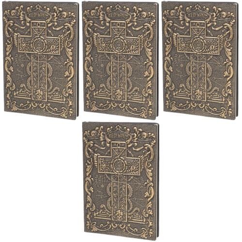 4Pièces Carnets En Cuir PU Vintage Carnet Multi Usage 2