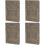 4Pièces Carnets En Cuir PU Vintage Carnet Multi Usage 5
