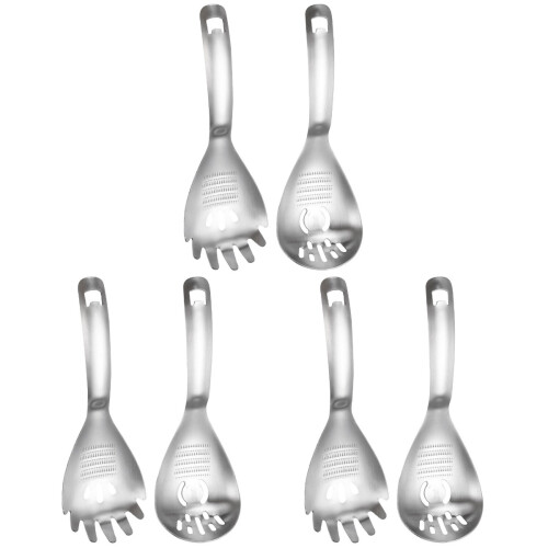 6Pcs Stainless Steel Garlic Press Crusher for Kitchen Silver 1