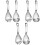6Pcs Stainless Steel Garlic Press Crusher for Kitchen Silver 3