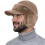 Knitted Beanie with Brim Ear Flaps Visor 1pc 6