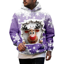Sweat-shirts de Noël moches pour hommes, sweat-shirt à capuche graphique d'hiver pour les fêtes, mode et confort de saison