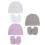 1Ensemble Accessoires - 0-3 Bonnet Coton 11